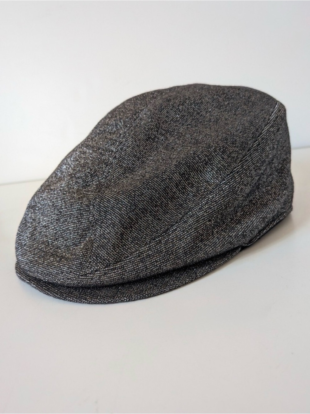 Avirex Black Tweed Flat Cap
